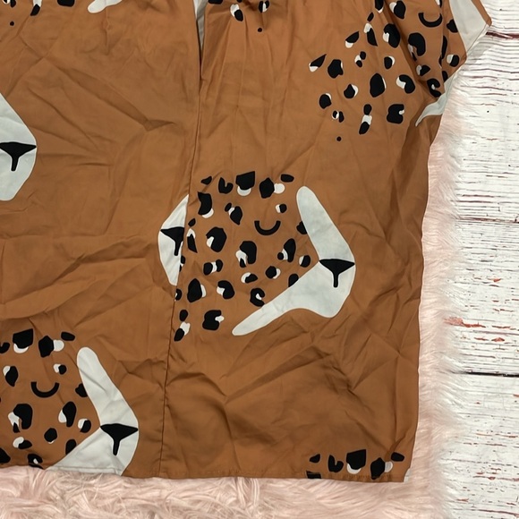 Hutch Brown Leopard Print Blouse - Picture 6 of 10